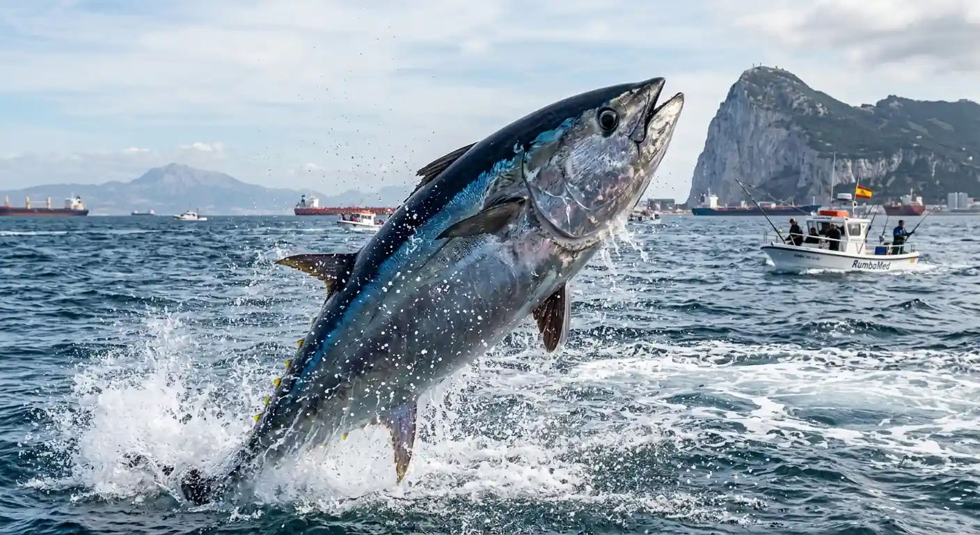 Combate con un atún rojo en el Estrecho de Gibraltar