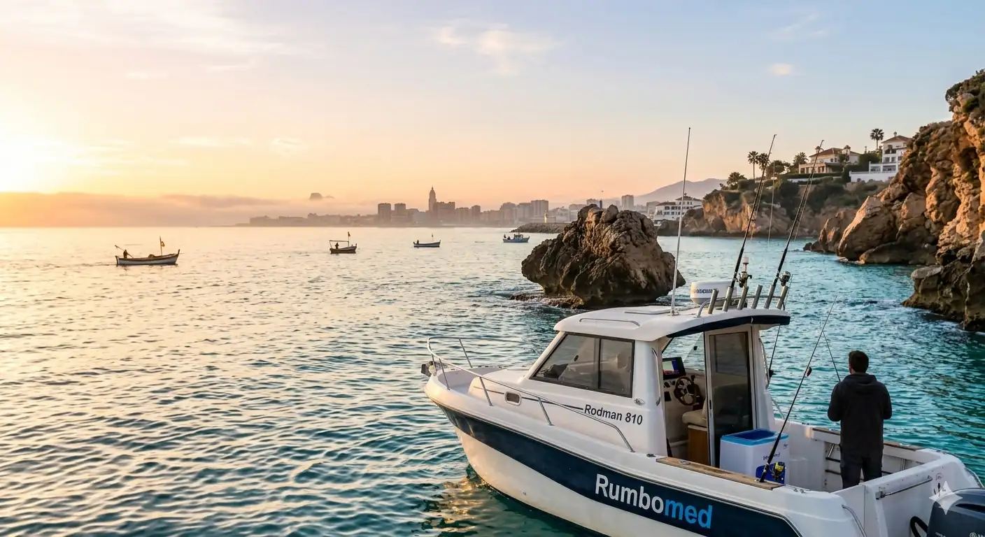 Pescadores en la Bahía de Málaga