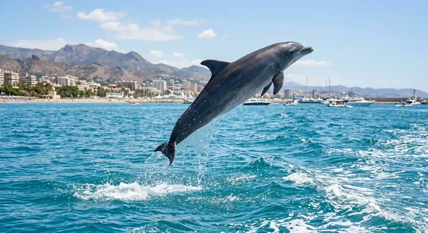 Dolphin in Malaga waters