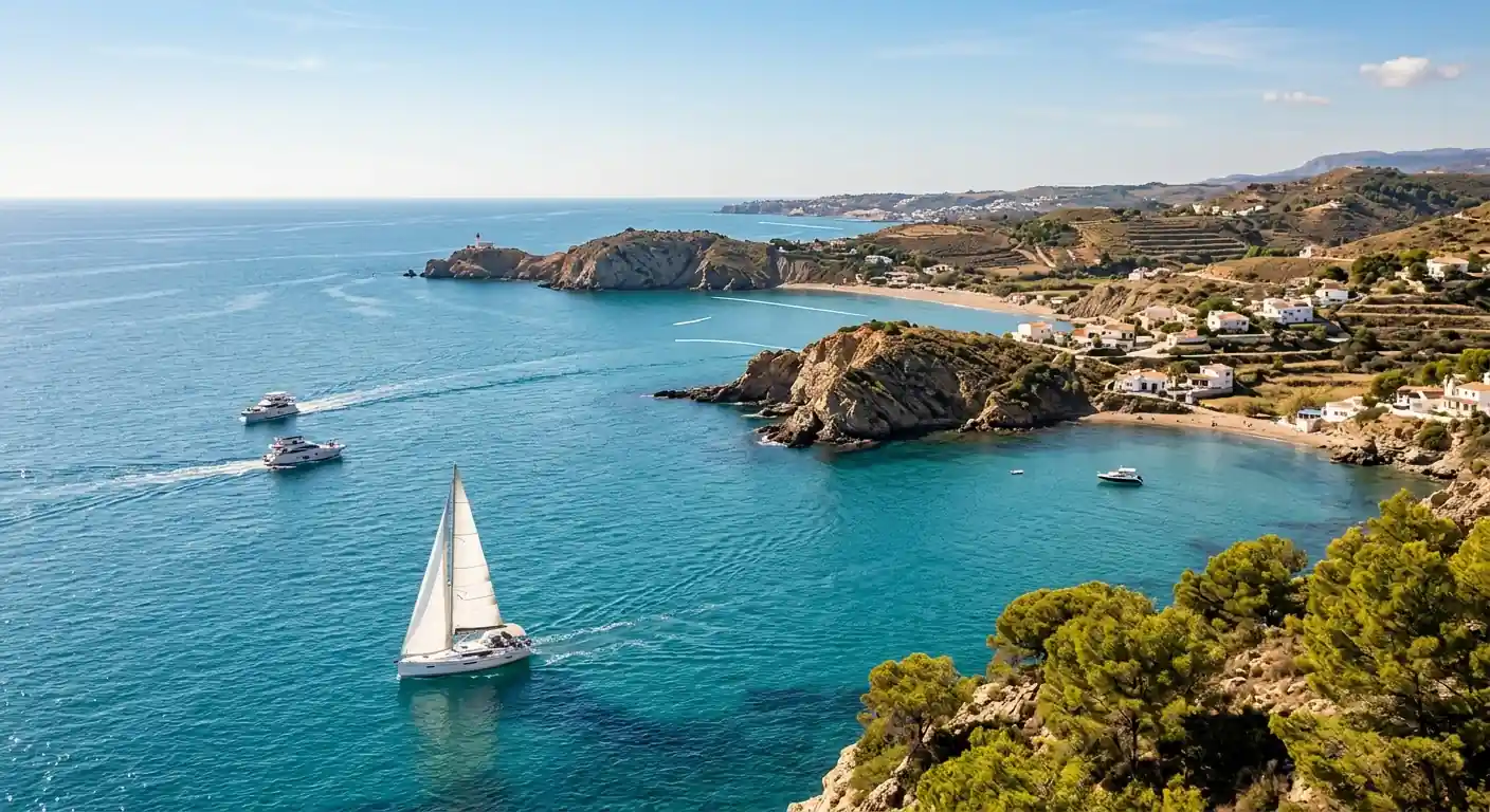 Embarcación navegando dentro de las 12 millas de mar territorial español
