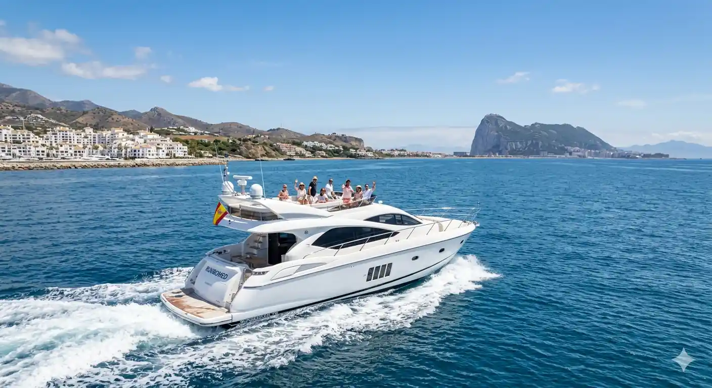 VIP Route: From Puerto Banús to Gibraltar on a Private Boat
