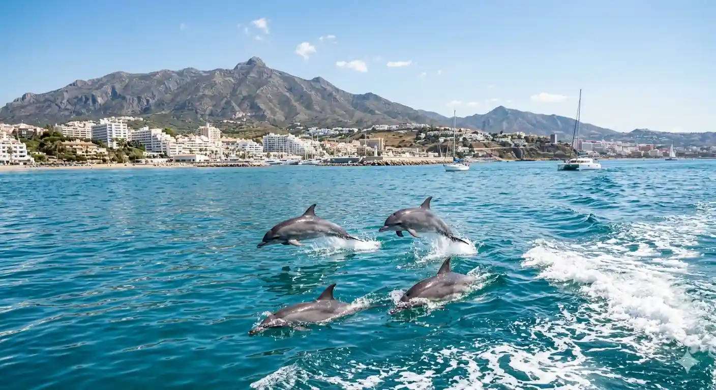 Avistamiento de delfines en Benalmádena con RumboMed